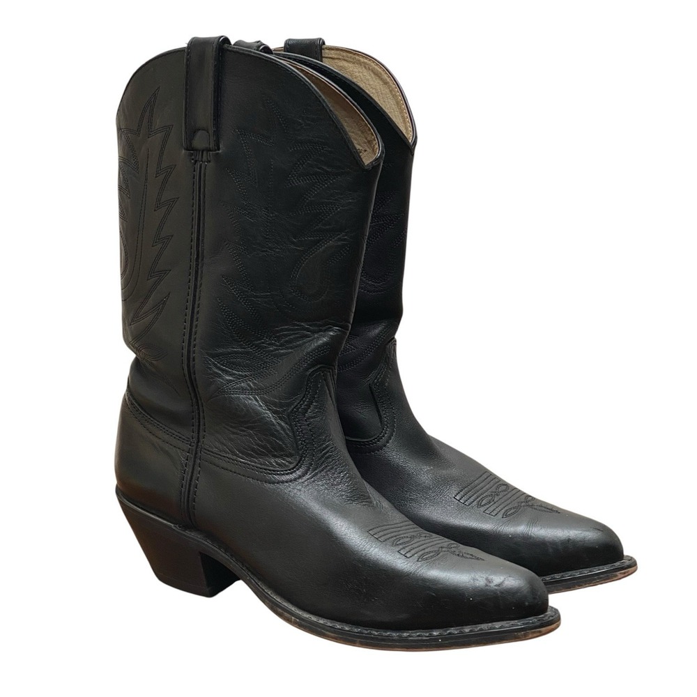 Durango RD4100 Western Boots Women's Size 10M Black Leather Cowboy 11"